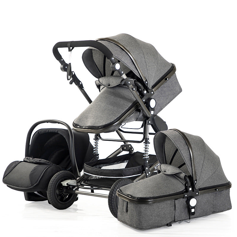 3-In-1 Luxury Travel Baby Stroller