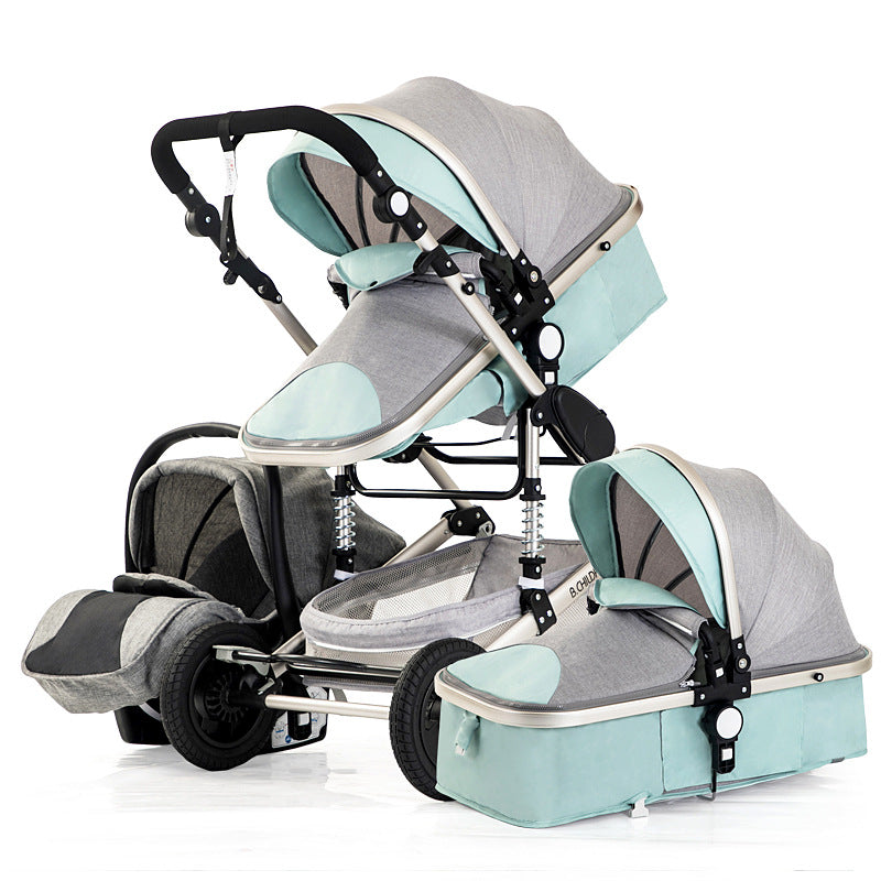 3-In-1 Luxury Travel Baby Stroller